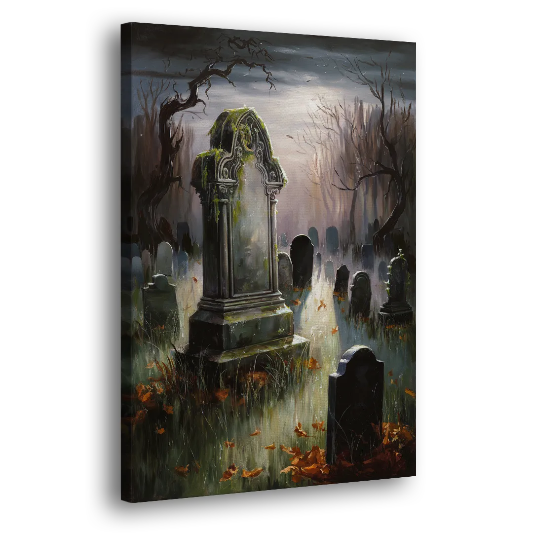 Tombstone Eerie Twilight Side - Canvas Wall Art
