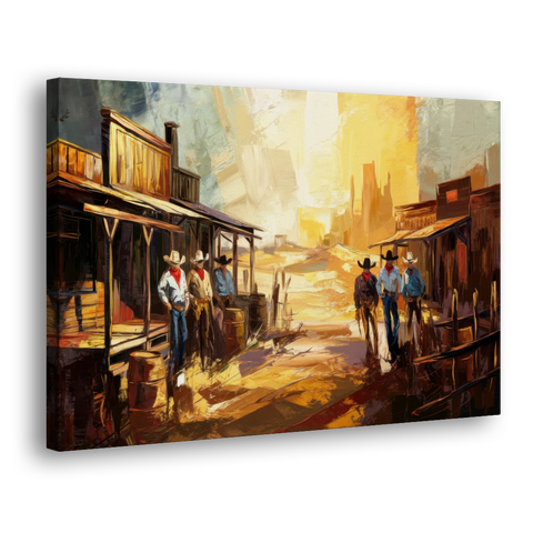 Tombstone Historic Landmarks - Canvas Wall Art - Side