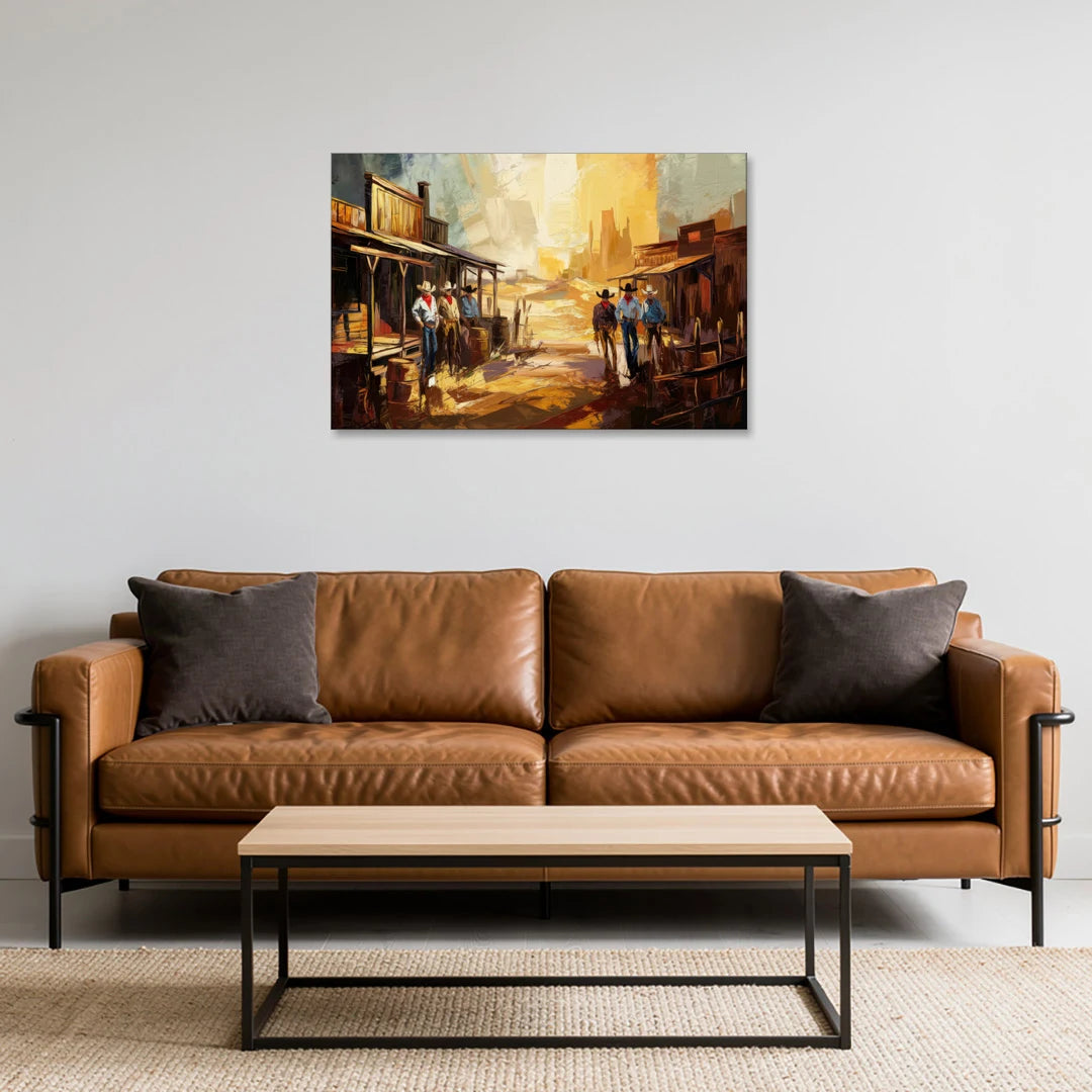 Tombstone Historic Landmarks - Canvas Wall Art - Sofa - 36x24