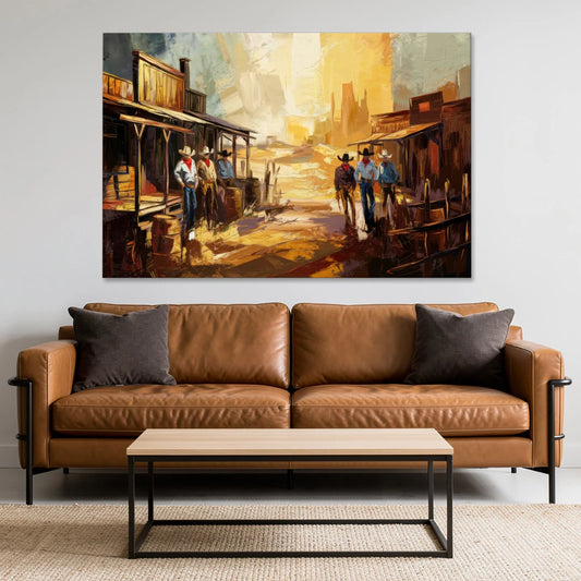 Tombstone Historic Landmarks - Canvas Wall Art - Sofa - 60x40