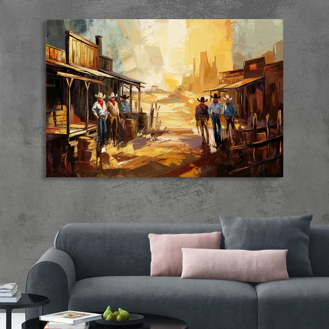 Tombstone Historic Landmarks Sitting Room - Canvas Wall Art