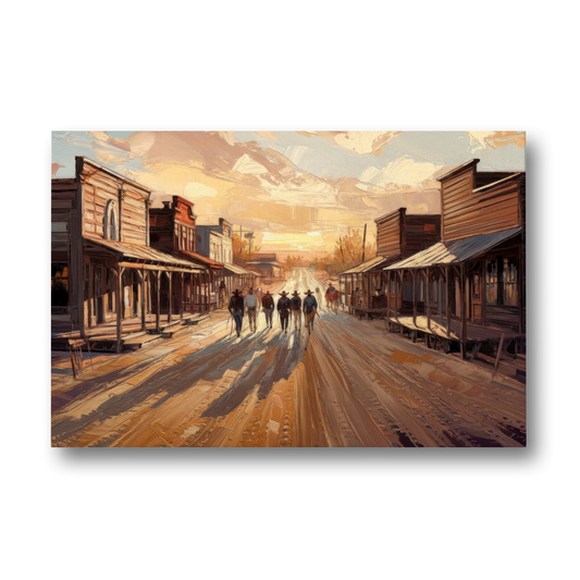 Tombstone Historic Main Street - Canvas Wall Art - Front