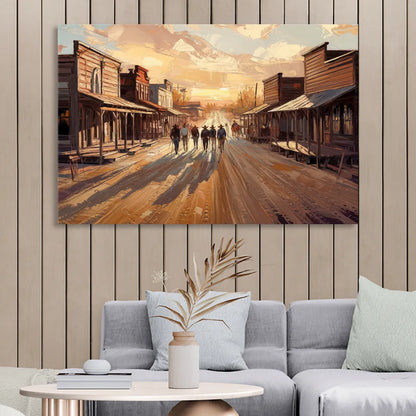 Tombstone Historic Main Street Sitting Room - Canvas Wall Art