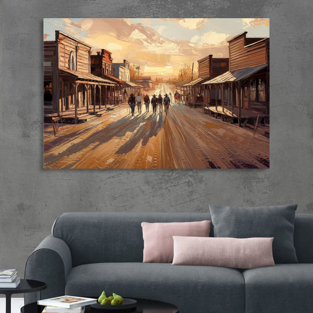 Tombstone Historic Main Street Living Room - Canvas Wall Art