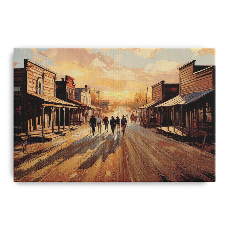 Tombstone Historic Main Street Front - Canvas Wall Art