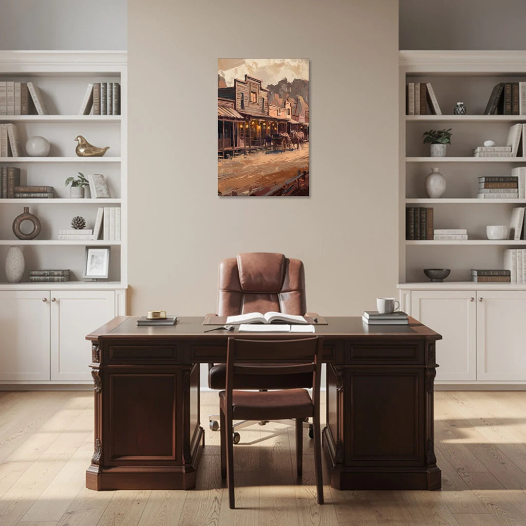 Tombstone Old West Charm - Canvas Wall Art - Office - 24x36