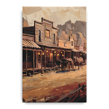 Tombstone Old West Charm Front - Canvas Wall Art