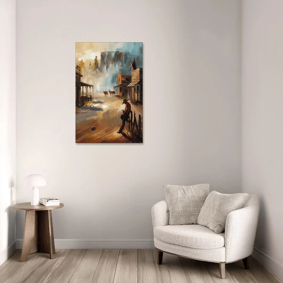 Tombstone Western Heritage - Canvas Wall Art - Sofa - 24x36
