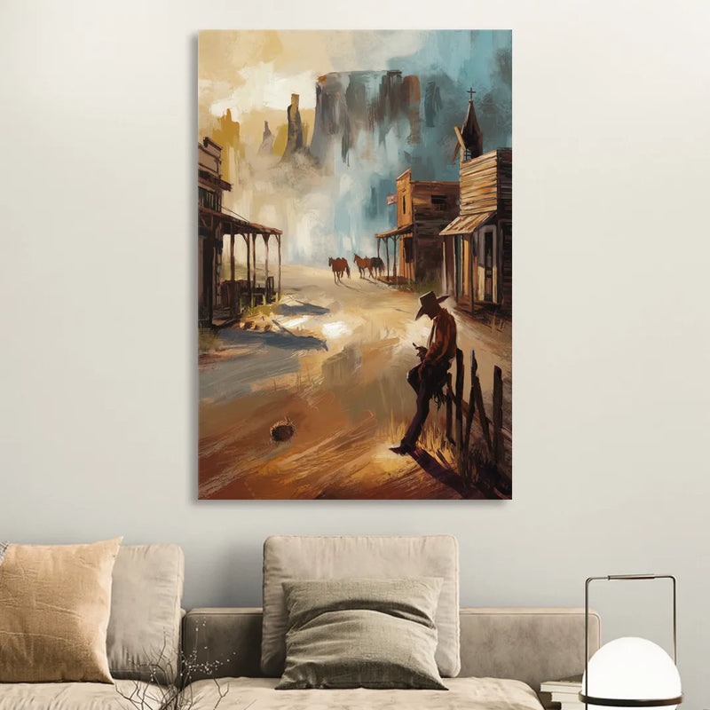Tombstone Western Heritage Living Room - Canvas Wall Art