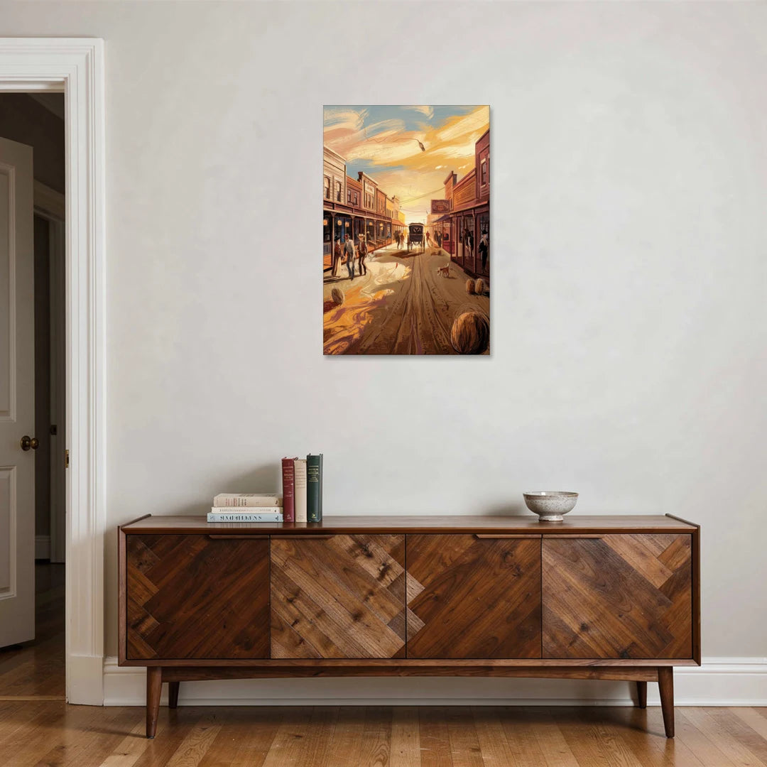 Tombstone Wild West Vibes - Canvas Wall Art - Coffee Table - 24x36