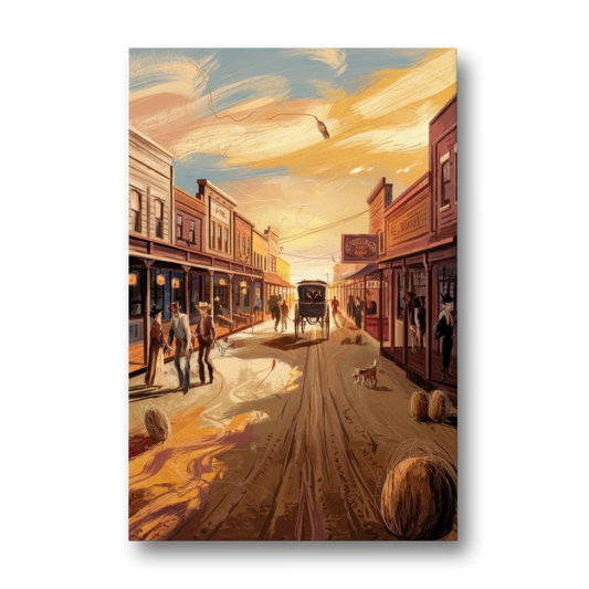 Tombstone Wild West Vibes - Canvas Wall Art - Front