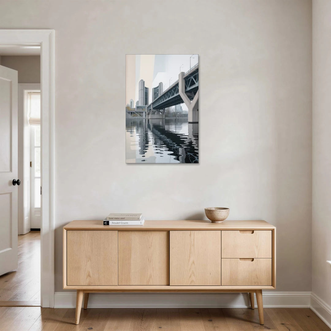 Toronto Cherry Street Bridge - Canvas Wall Art - Coffee Table - 24x36