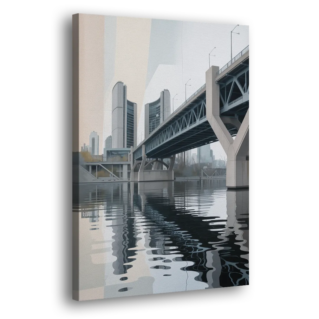 Toronto Cherry Street Bridge Side - Canvas Wall Art