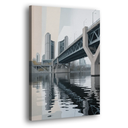 Toronto Cherry Street Bridge Side - Canvas Wall Art