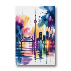 Toronto City Lights - Canvas Wall Art - Front