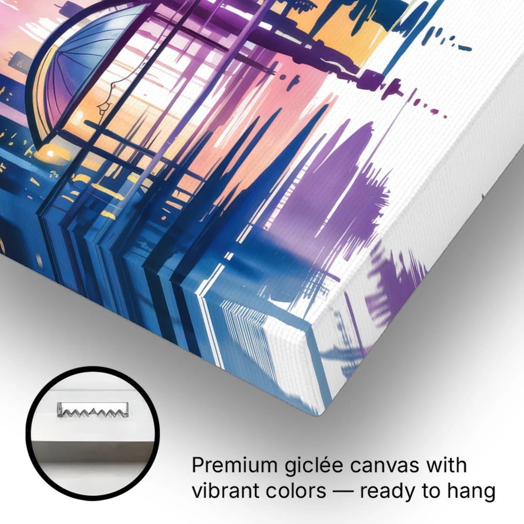 Toronto City Lights - Canvas Wall Art - Gallery Wrap Corner