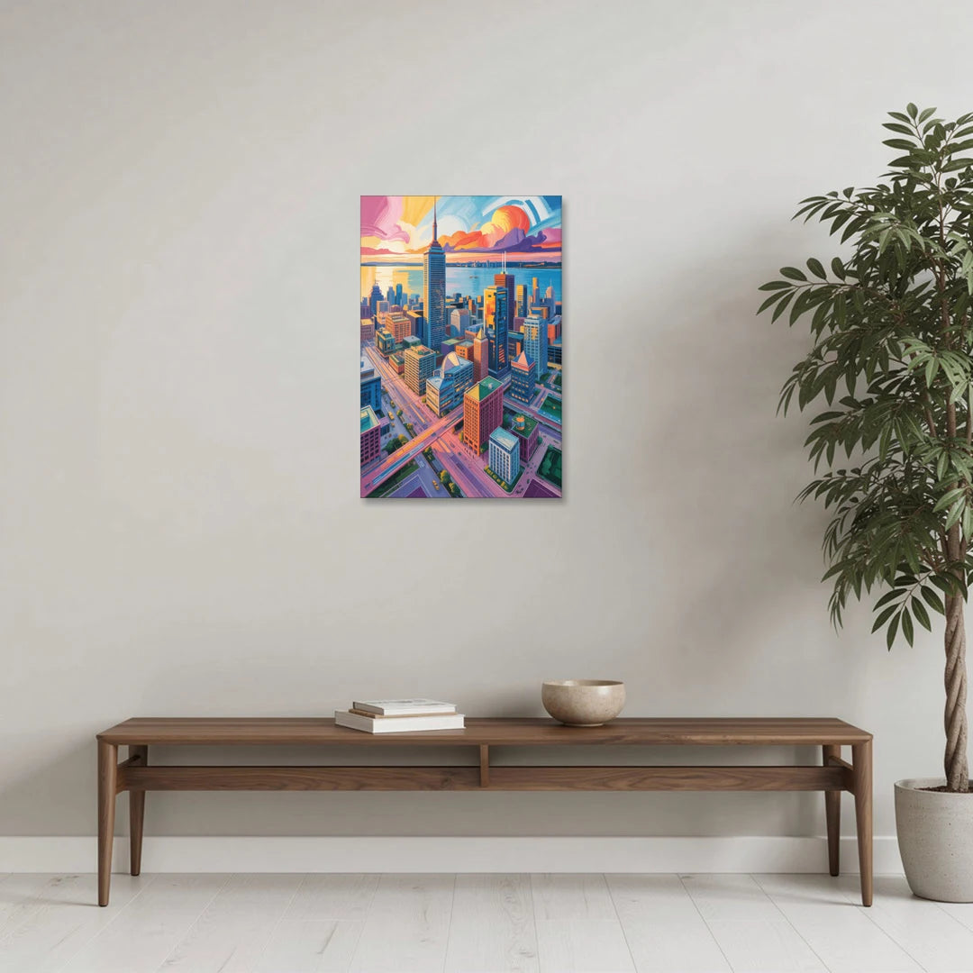 Toronto Financial District - Canvas Wall Art - Coffee Table - 20x30