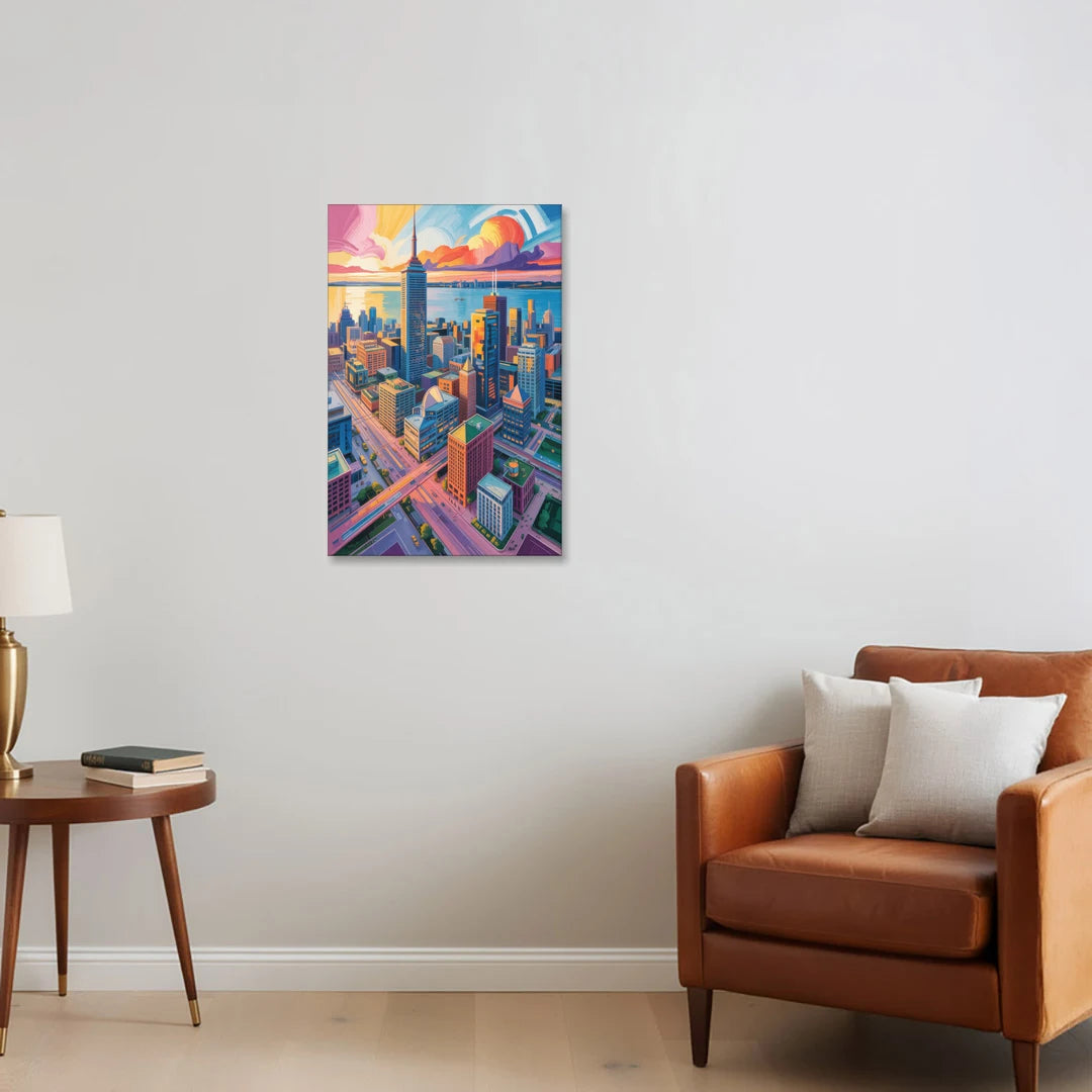 Toronto Financial District - Canvas Wall Art - Sofa - 20x30