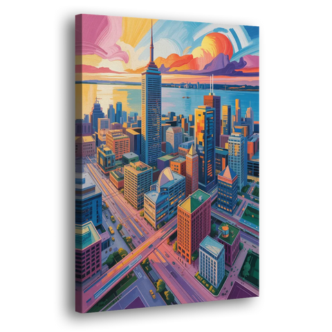 Toronto Financial District - Canvas Wall Art
