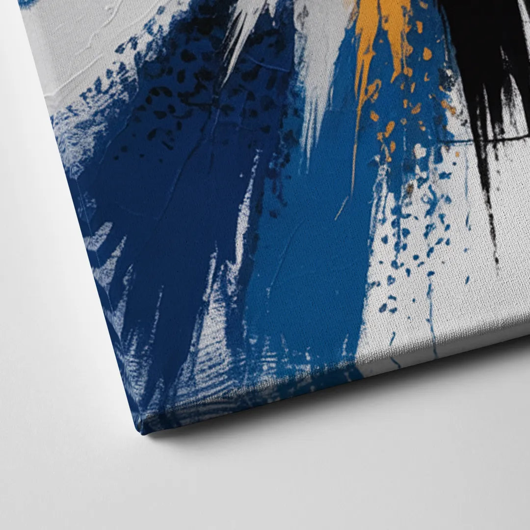 Toronto Maple Leafs Vibrant Abstract Wall Art Canvas Close Up
