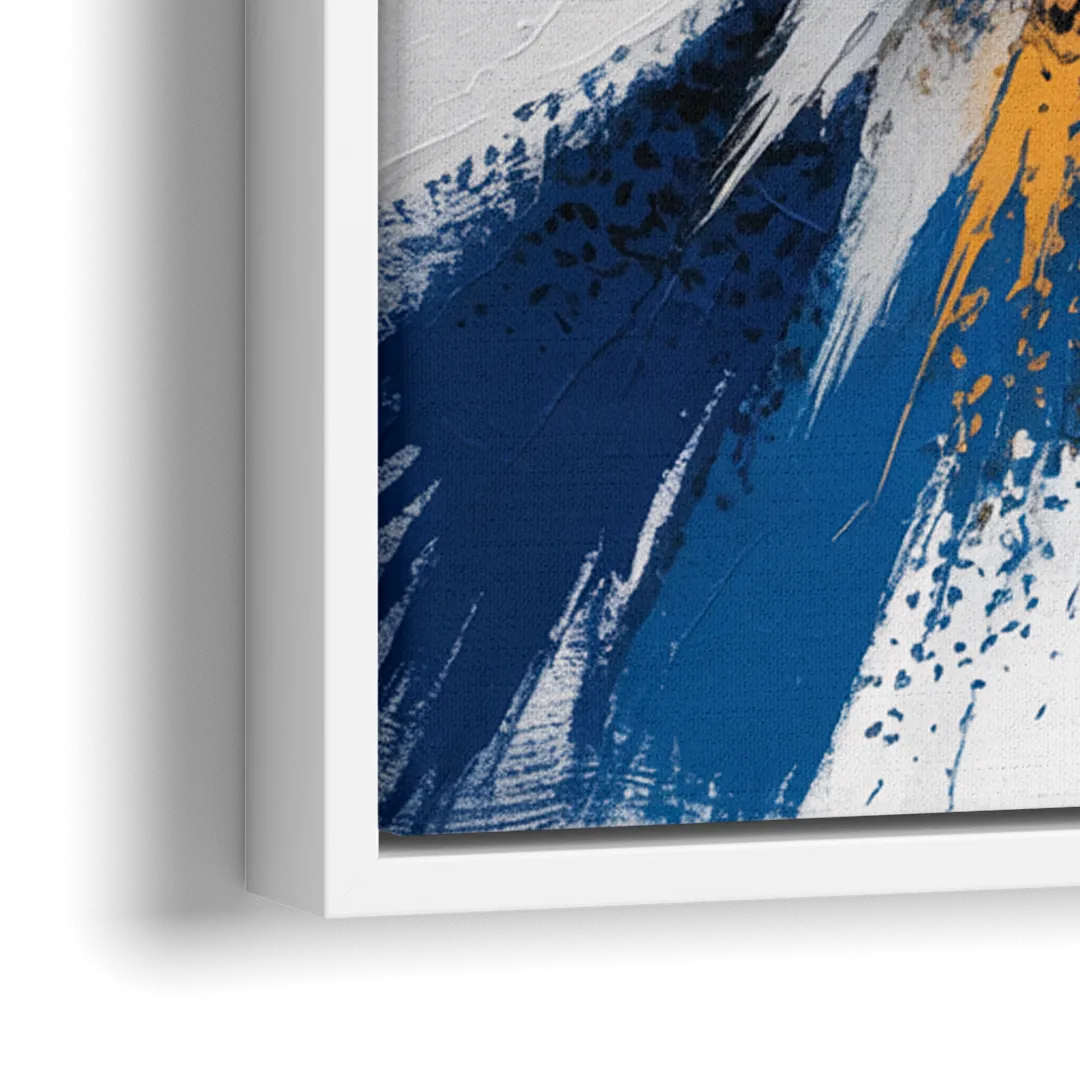 Toronto Maple Leafs Vibrant Abstract Wall Art - Close-Up White Frame Canvas