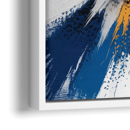 Toronto Maple Leafs Vibrant Abstract Wall Art - Close-Up White Frame Canvas