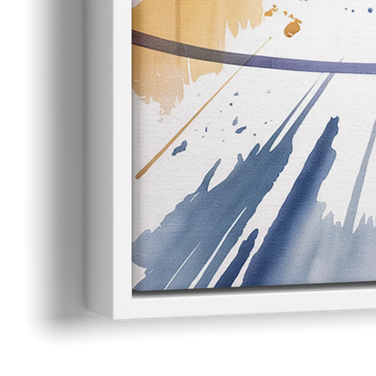 Toronto Maple Leafs Watercolor Emblem Art Print - Close-Up White Frame Canvas