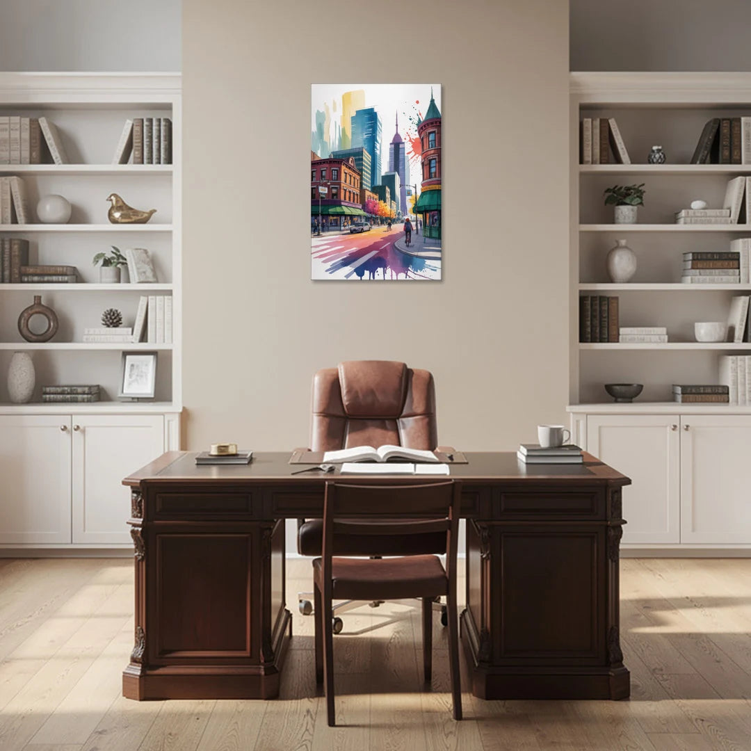 Toronto Queen Street West - Canvas Wall Art - Office - 24x36