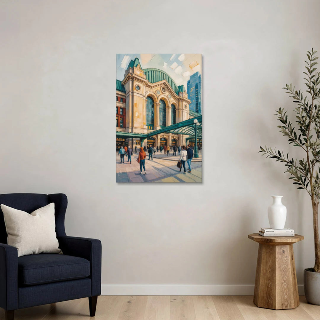 Toronto Union Station - Canvas Wall Art - Sofa - 24x36