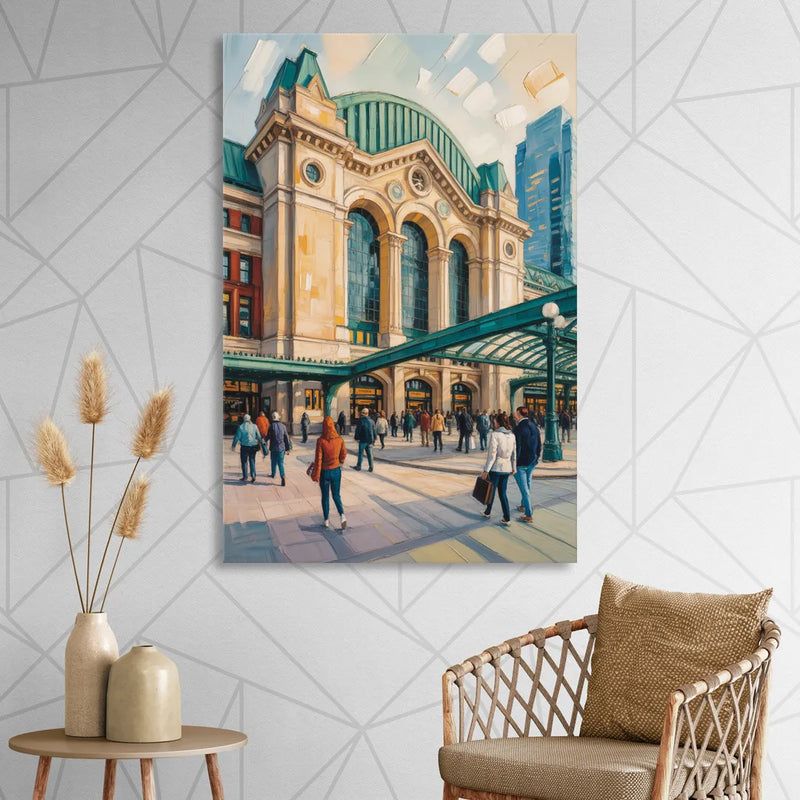 Toronto Union Station Sitting Room - Canvas Wall Art