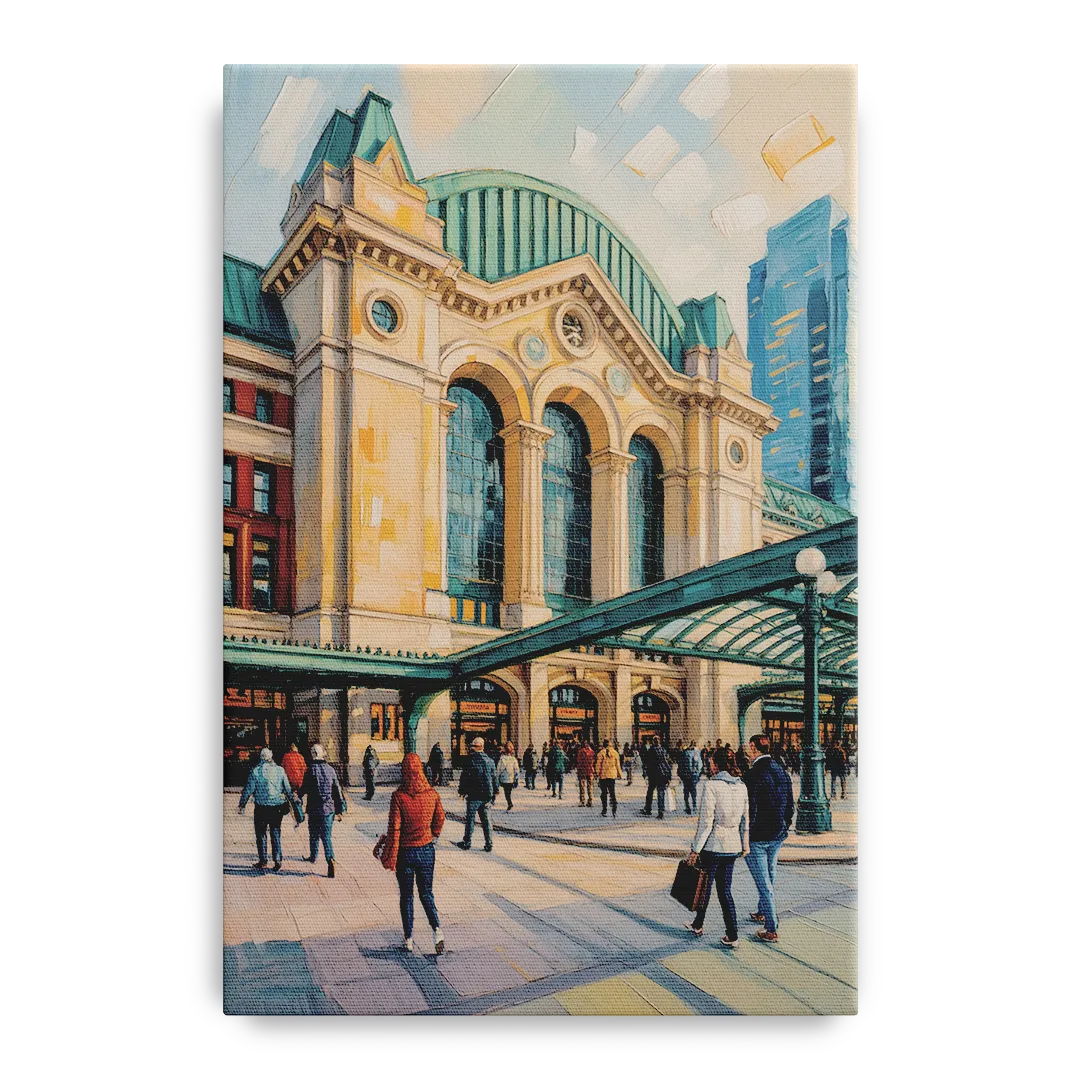 Toronto Union Station Front - Canvas Wall Art