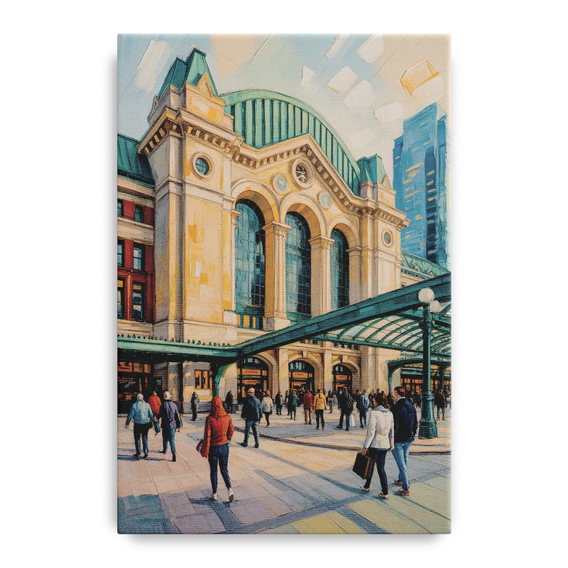 Toronto Union Station Front - Canvas Wall Art