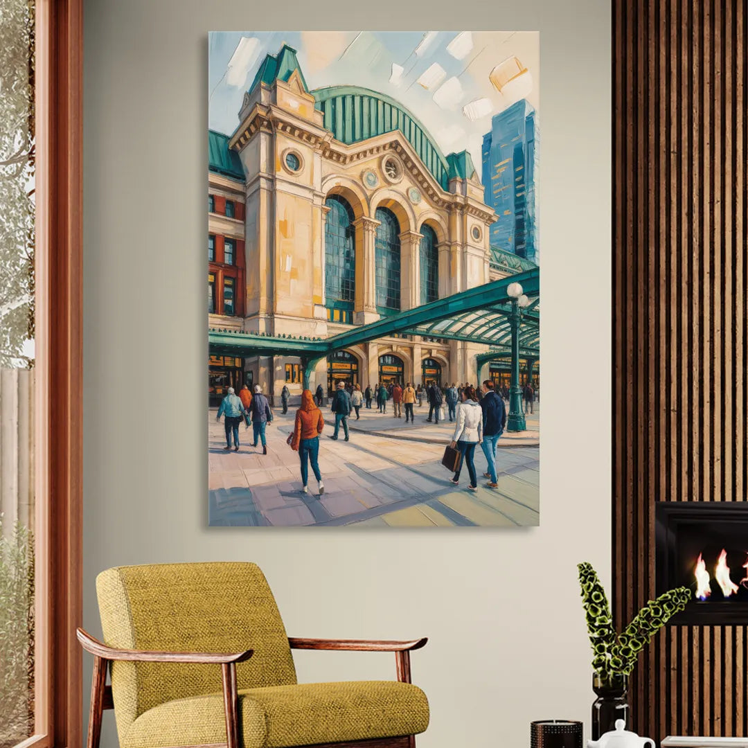 Toronto Union Station Living Room - Canvas Wall Art