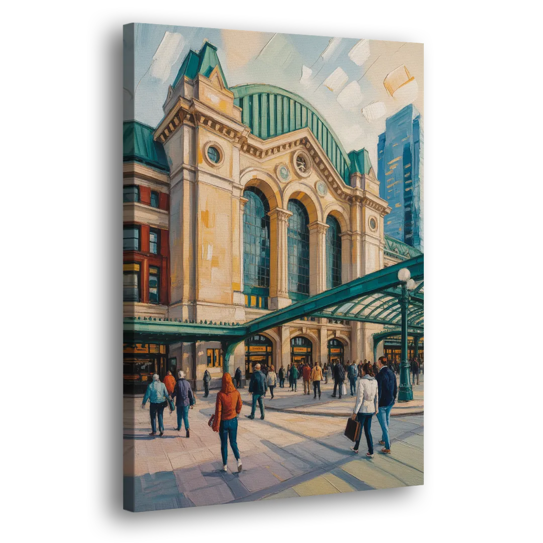 Toronto Union Station Side - Canvas Wall Art