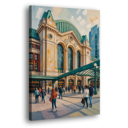 Toronto Union Station Side - Canvas Wall Art