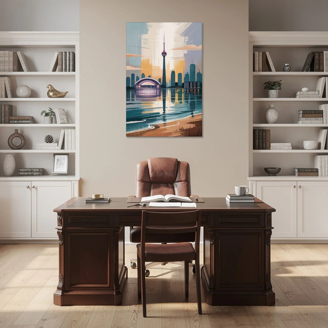 Toronto Waterfront - Canvas Wall Art - Office - 32x48