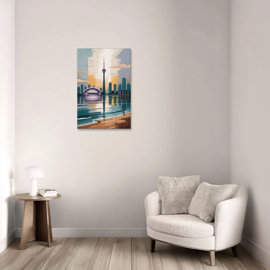 Toronto Waterfront - Canvas Wall Art - Sofa - 20x30