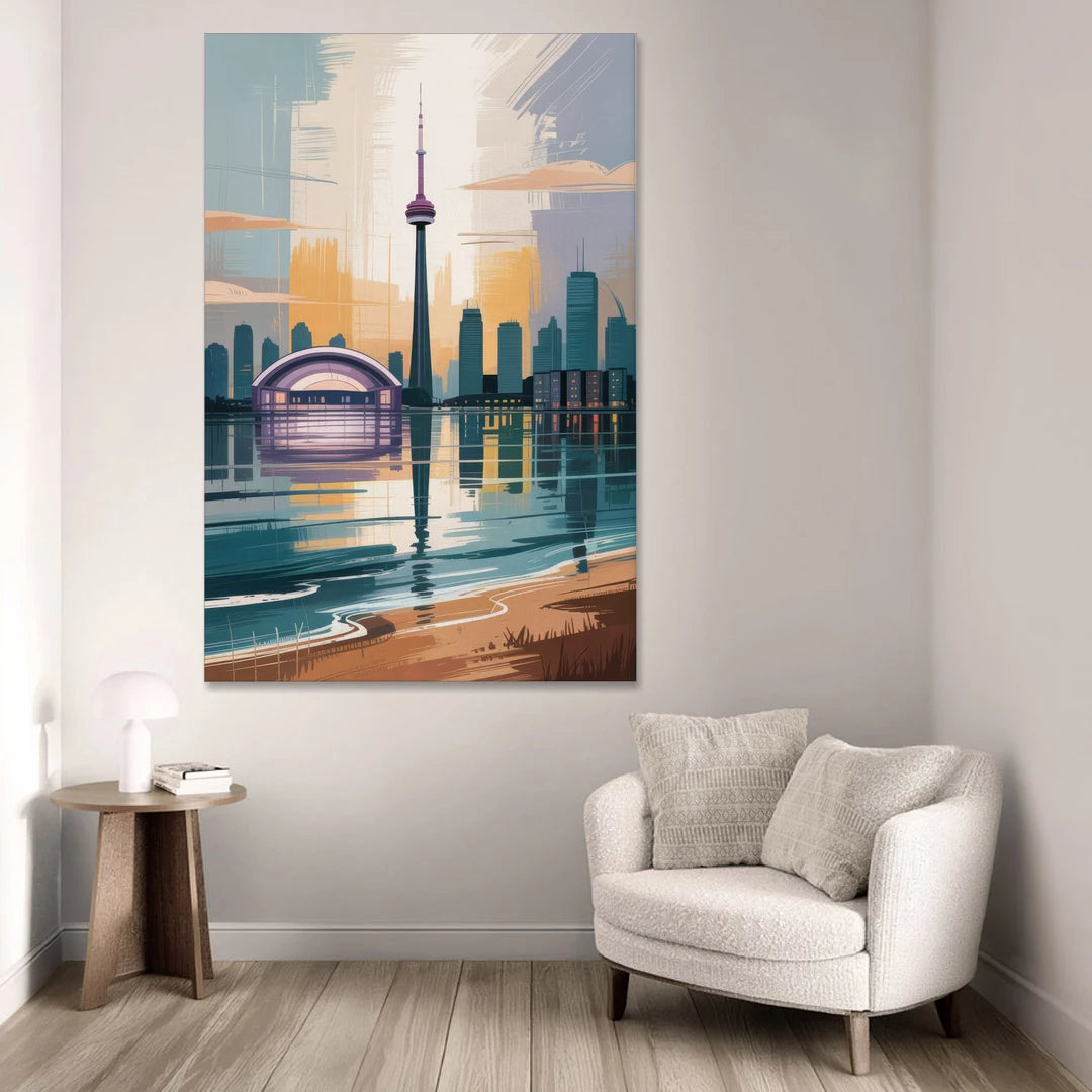 Toronto Waterfront - Canvas Wall Art - Sofa - 40x60