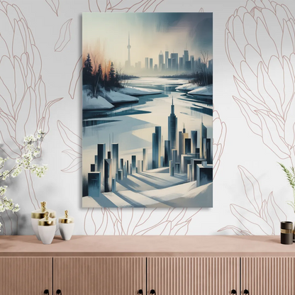 Toronto Winter Wonderland Sitting Room - Canvas Wall Art