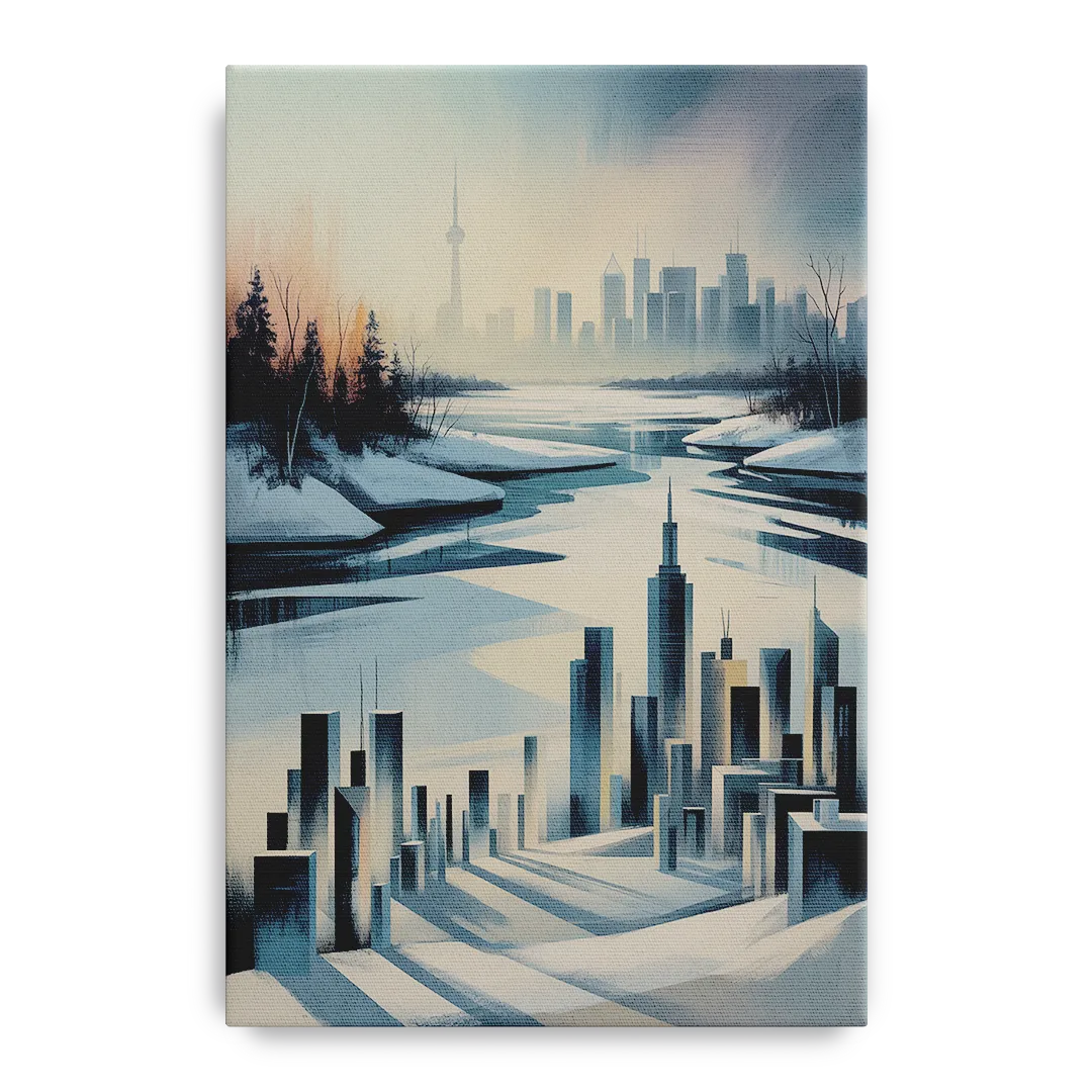 Toronto Winter Wonderland Front - Canvas Wall Art