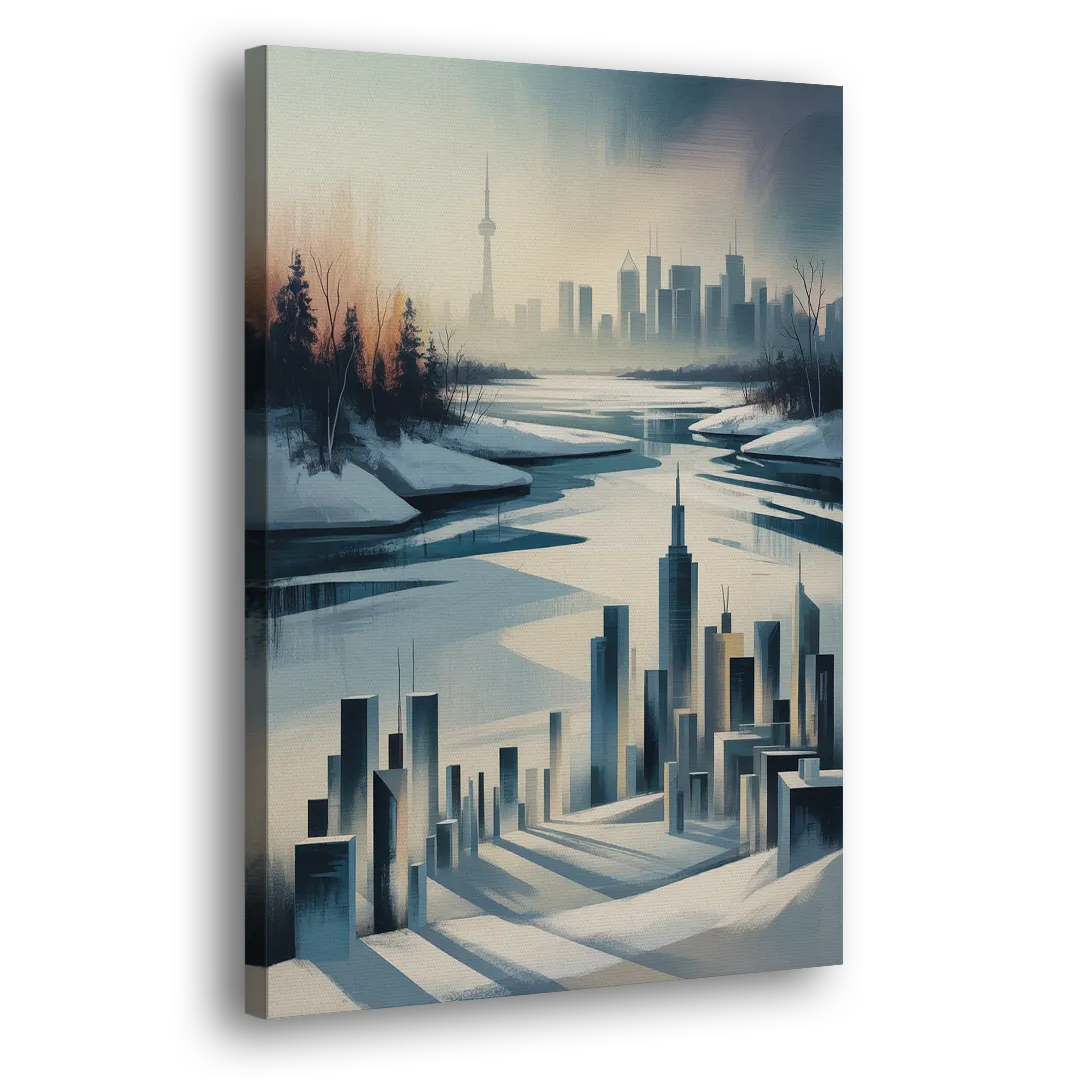 Toronto Winter Wonderland Side - Canvas Wall Art