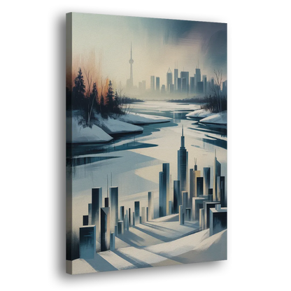 Toronto Winter Wonderland Side - Canvas Wall Art