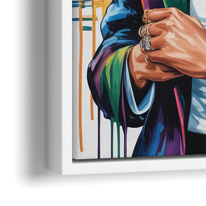 Trail Blaze - Close-Up White Frame Canvas