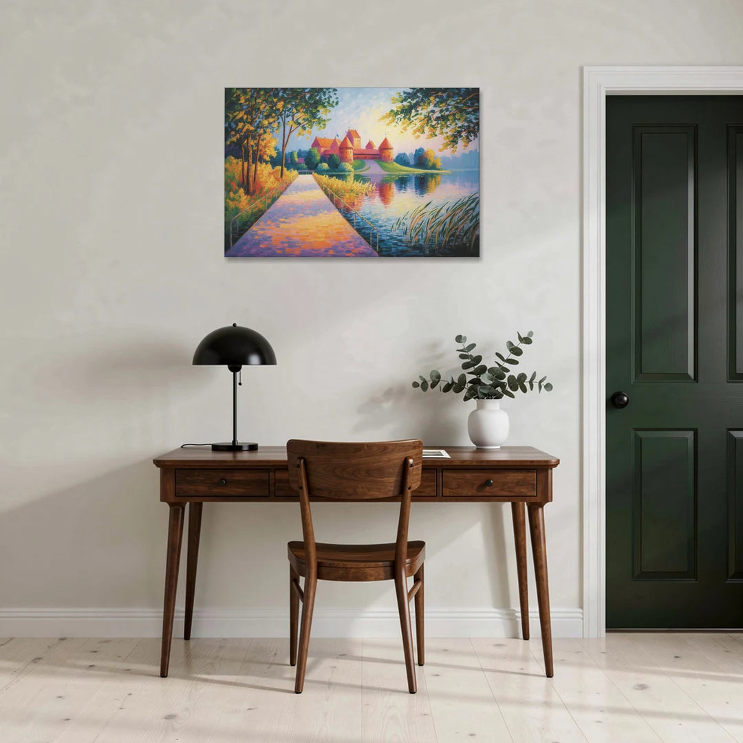 Trakai Castle - Canvas Wall Art - Office - 36x24