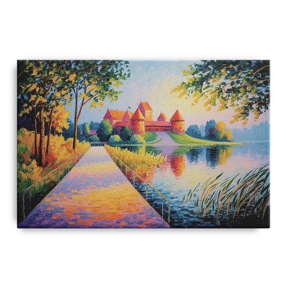 Trakai Castle Front - Canvas Wall Art