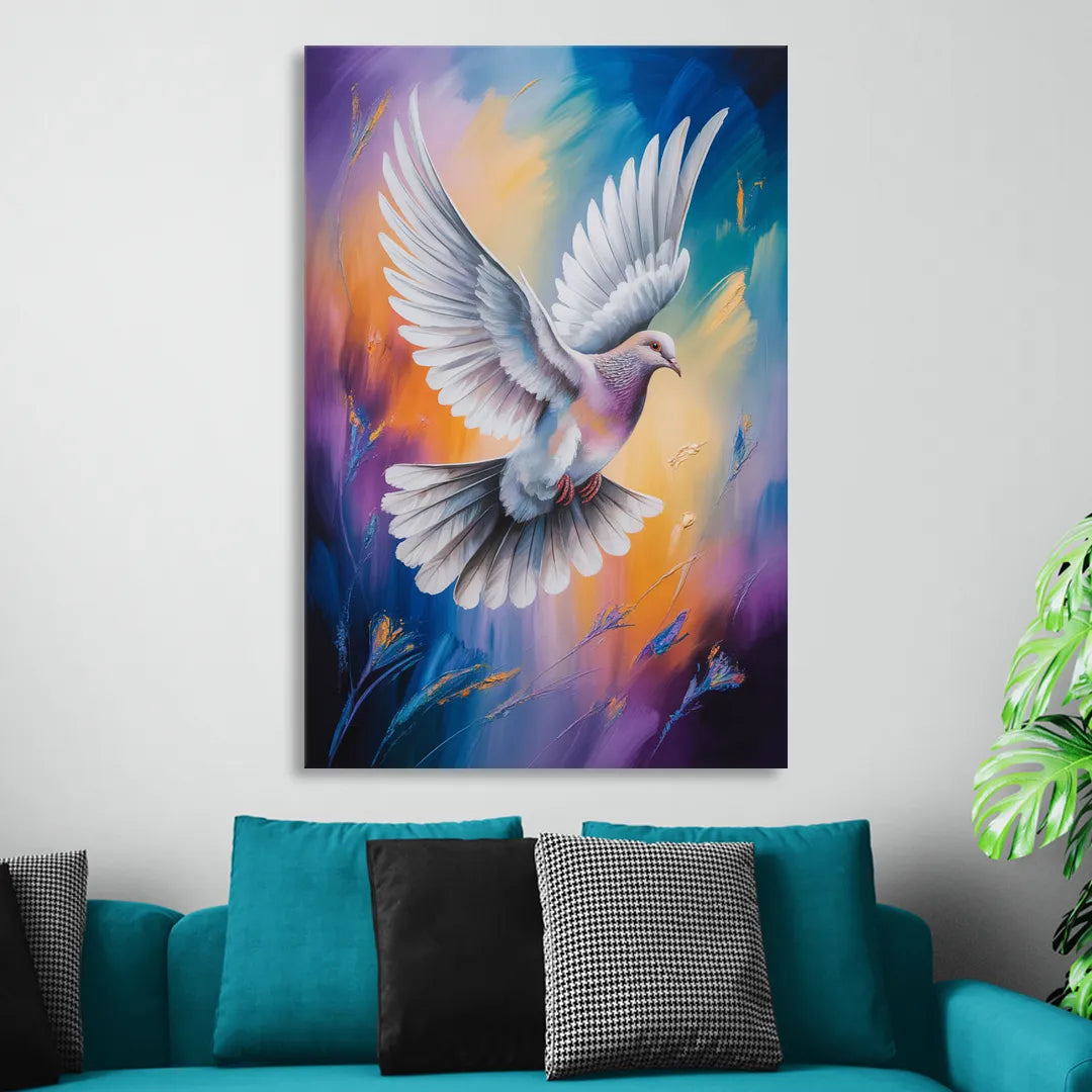 Tranquil Dove Peace Sitting Room - Canvas Wall Art