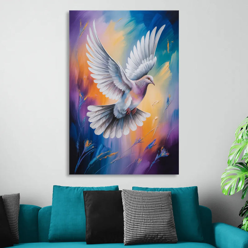 Tranquil Dove Peace Sitting Room - Canvas Wall Art