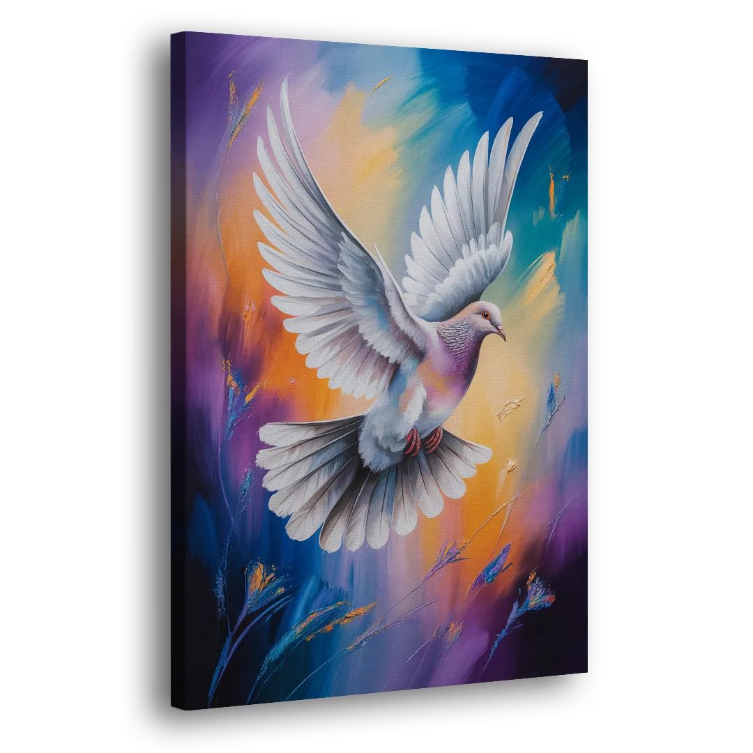 Tranquil Dove Peace Side - Canvas Wall Art