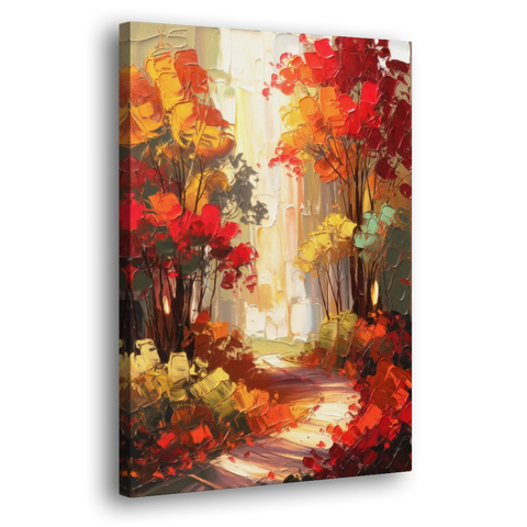 Traverse City Autumn Foliage - Canvas Wall Art - Side
