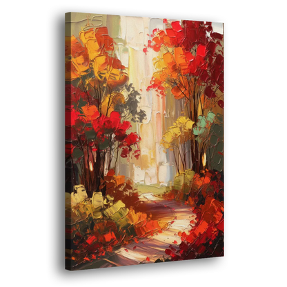 Traverse City Autumn Foliage Side - Canvas Wall Art
